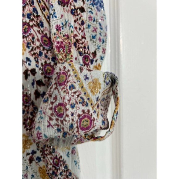 RAGA x Free People Abstract Romina Collared V Neck NWT - Picture 4 of 5